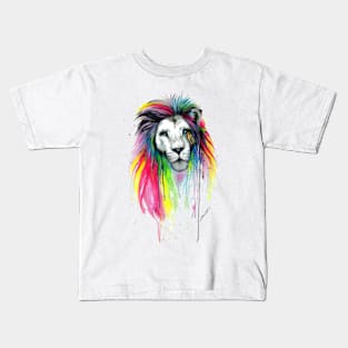 Lion In Watercolour Kids T-Shirt